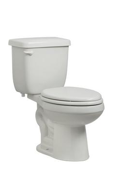1.28 gpf Comfort Height Round Two Piece Toilet in White with 12 in. Rough-In