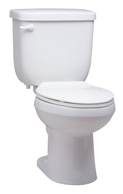 1.6 gpf Elongated Two Piece Toilet in White with 14 in. Rough-In with Left-Hand Trip Lever