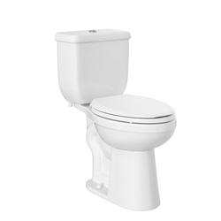 1.1 gpf/1.6 gpf Comfort Height Elongated Two Piece Toilet in White with 12 in. Rough-In