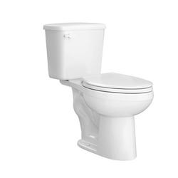 0.8 gpf Comfort Height Elongated Two Piece Toilet in White with 12 in. Rough-In