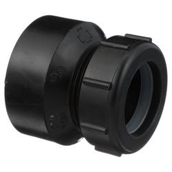 1-1/2 x 1-1/4 in. ABS DWV Slip Joint Female Trap Adapter with Washer & Plastic Nut