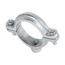 1 in. 3-Hole Electro Galvanized Extension Split Pipe Clamp 2-Piece