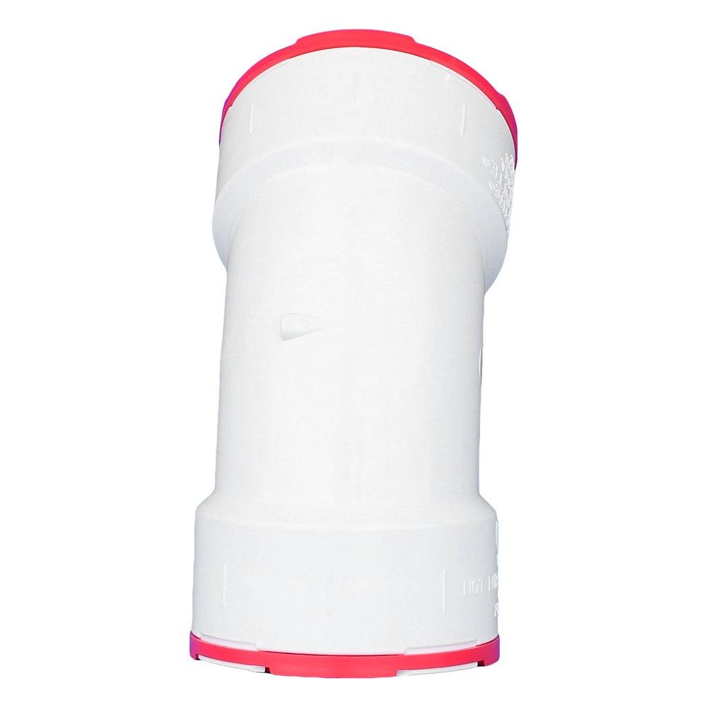 White Hub 45 Degree Schedule 40 DWV PVC Elbow 