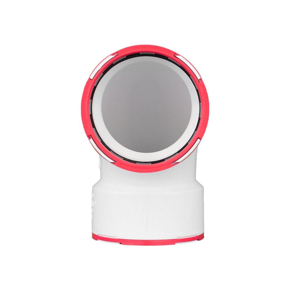 White Hub 90 Degree Schedule 40 DWV PVC Elbow 