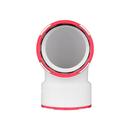 White Hub 90 Degree Schedule 40 DWV PVC Elbow 