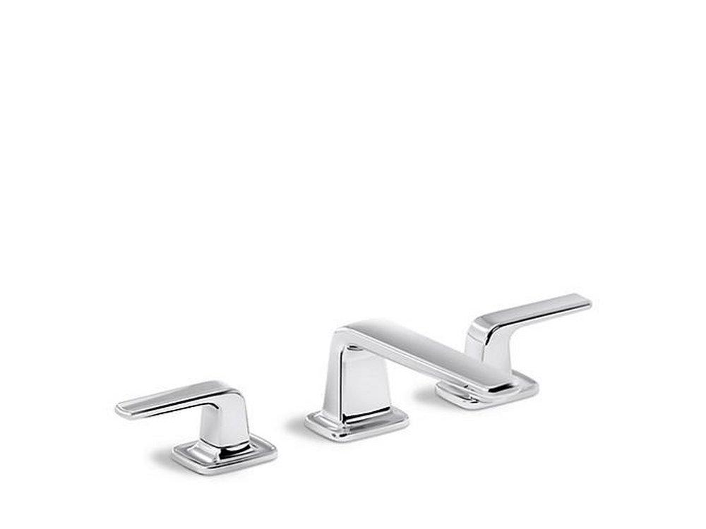 Kallista Polished Chrome Two Handle Widespread Bathroom Sink Faucet 