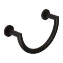 Ginger Matte Black Round Open Towel Ring 