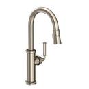 Single Handle Pull Down Kitchen Faucet in Antique Nickel