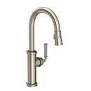 Single Handle Pull Down Kitchen Faucet in Antique Nickel
