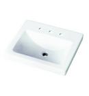 Self-rimming/Drop-in Bathroom Sink in White