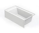 Aquatic White 60 x 33-1/4 in. Soaker Alcove Bathtub with Drain in White 