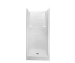 36 x 36 x 80 in. Alcove Shower Unit in White