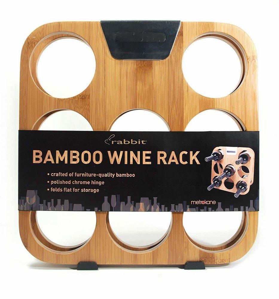Taylor Precision Products Wood Rabbit Wine Rack 