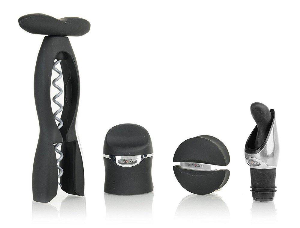 Taylor Precision Products Velvet Black Wine Tool Kit 4-Piece 