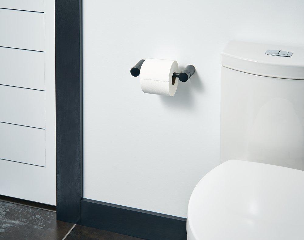 Moen Matte Black Wall Mount Toilet Tissue Holder 