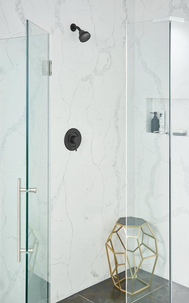 Moen Matte Black Single Function Full Showerhead 