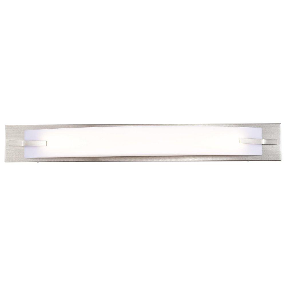 NUVO Brushed Nickel 4-1/4 in. 26W Vanity Fixture with Frosted Glass 