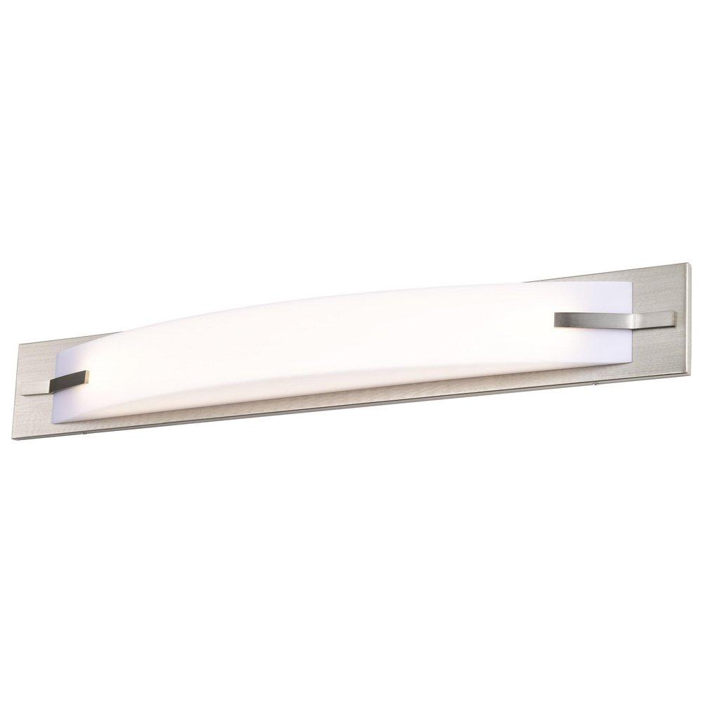 NUVO Brushed Nickel 4-1/4 in. 26W Vanity Fixture with Frosted Glass 
