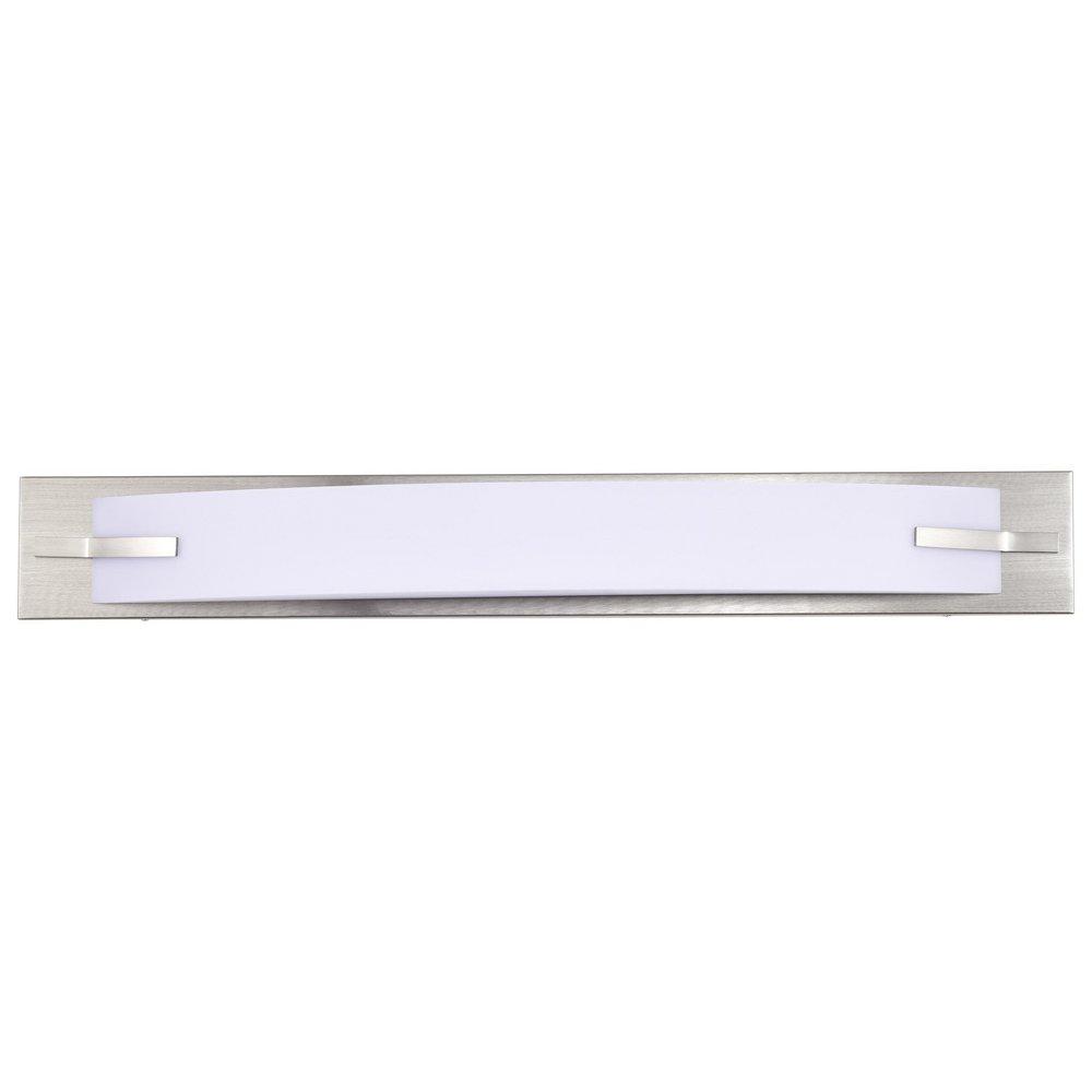 NUVO Brushed Nickel 4-1/4 in. 26W Vanity Fixture with Frosted Glass 