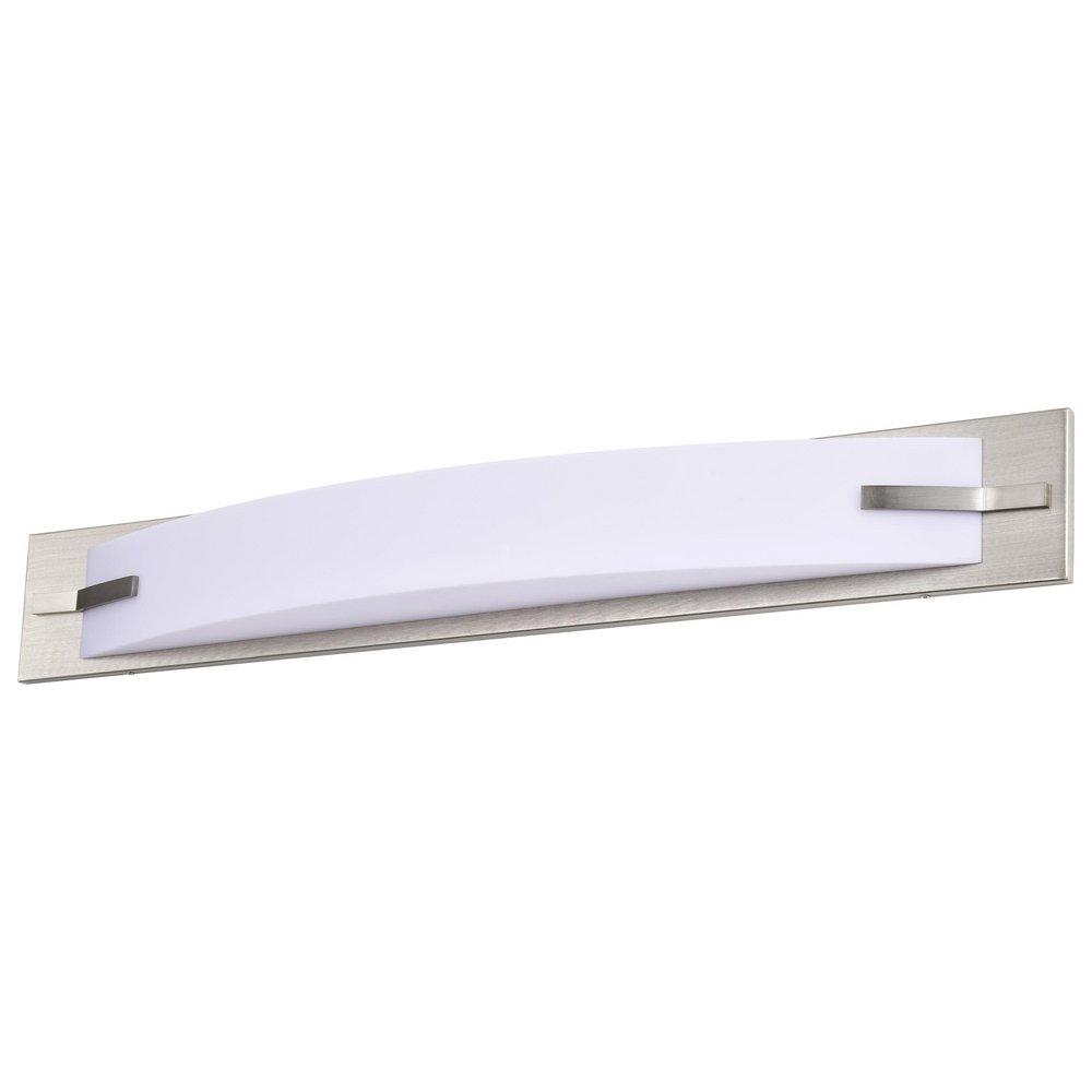 NUVO Brushed Nickel 4-1/4 in. 26W Vanity Fixture with Frosted Glass 