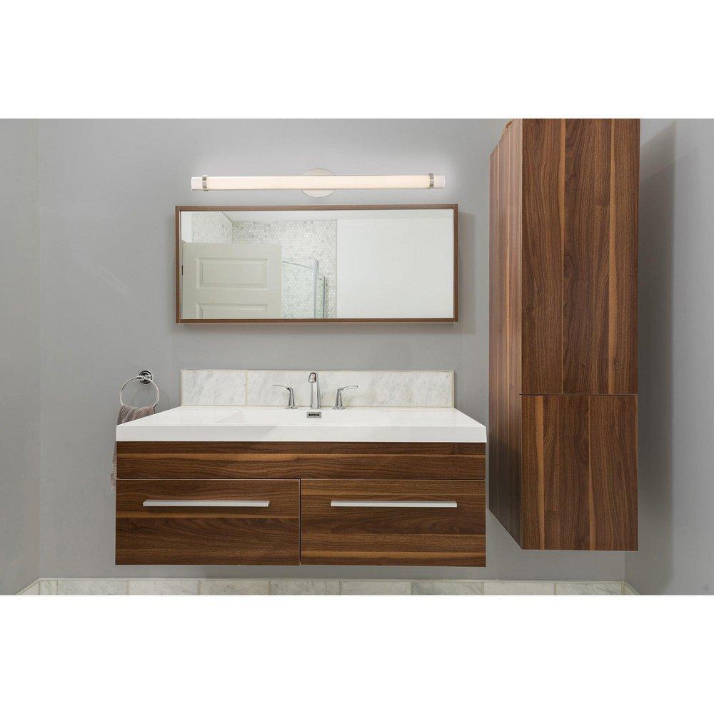 NUVO Polished Nickel 4-1/2 in. 39W LED Wall Vanity 