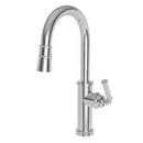 16-5/8 in. 1-Hole Kitchen Sink Faucet with Single Lever Handle in Antique Nickel
