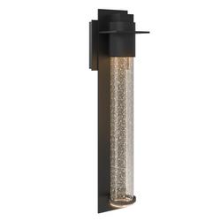 35W 1-Light 18-3/10 in. Outdoor Wall Sconce in Coastal Black