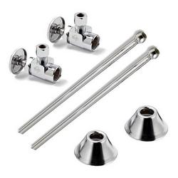 Sink 1/2 x 3/8 in. Supply Kit in Chrome Plated