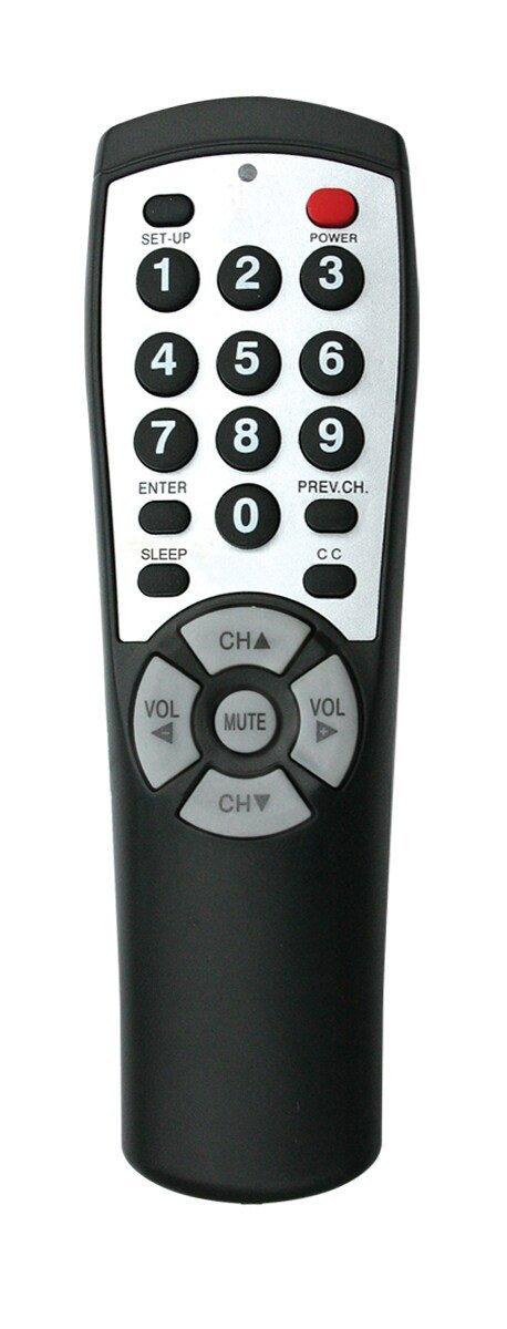Clean Remote Black 7 in. TV Remote 