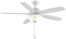 Fanimation White 54W 5-Blade Ceiling Fan with 52 in. Blade Span 
