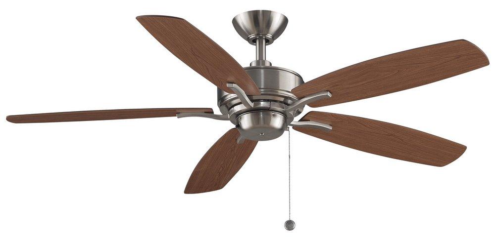 Fanimation Brushed Nickel 54W 5-Blade Ceiling Fan with 52 in. Blade Span 