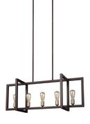 Visual Comfort & Co. Studio New World Bronze 60W 5-Light Medium E-26 Chandelier 
