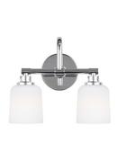 60W 2-Light Vanity Fixture in Polished Chrome