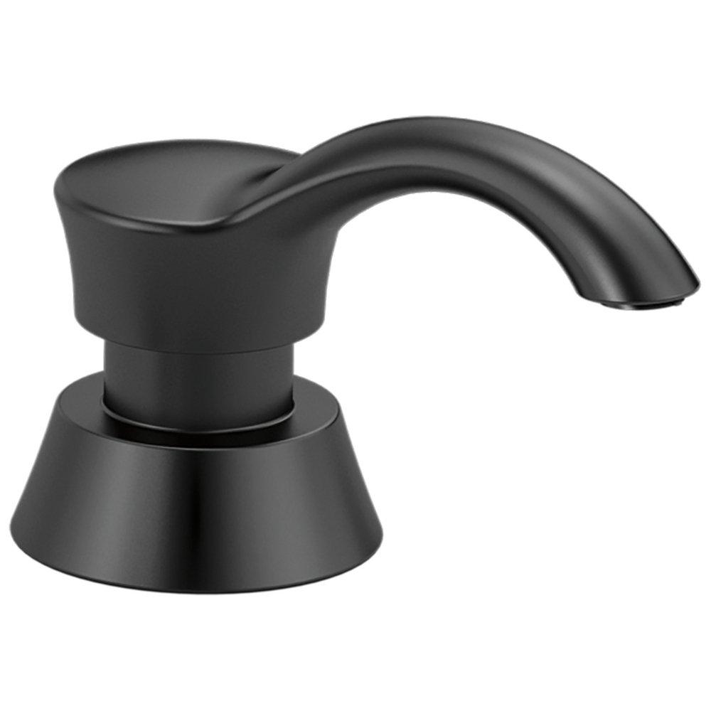Delta Faucet Matte Black 2-7/8 in. 13 oz. Kitchen Soap Dispenser 