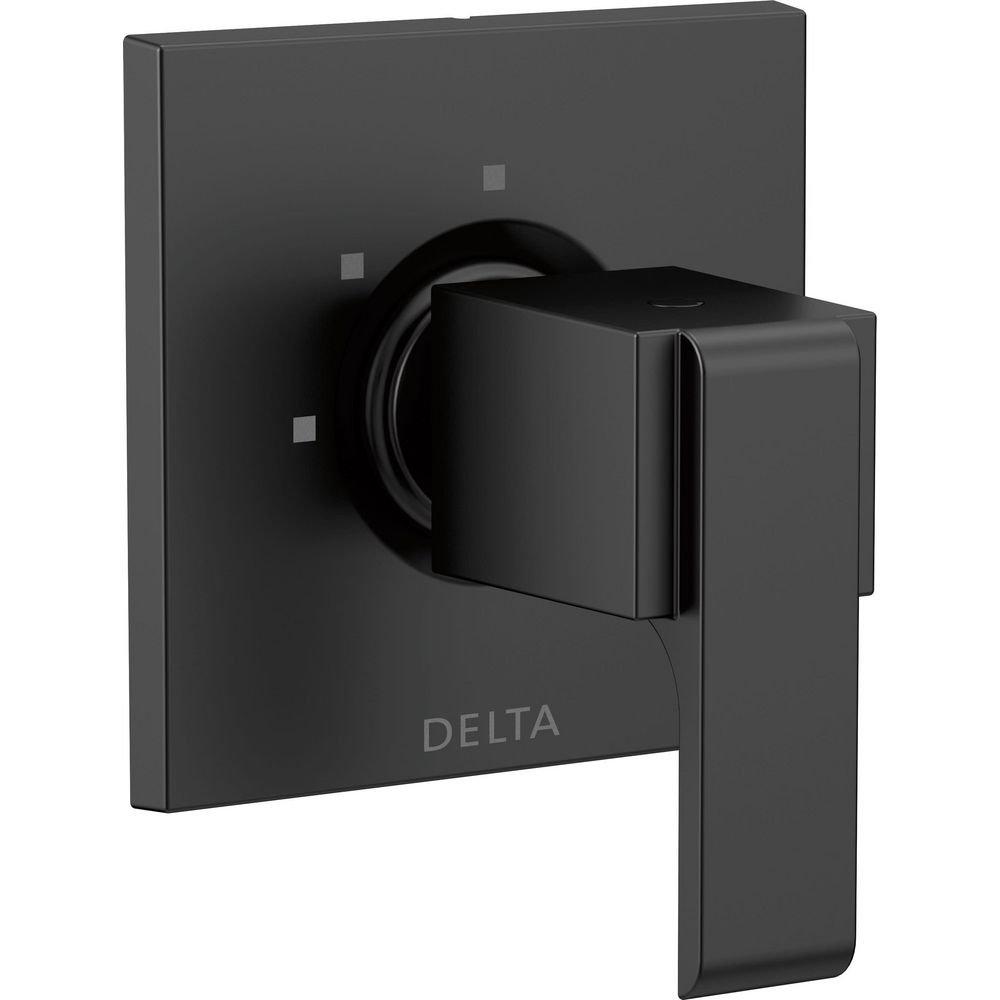 Delta Faucet Matte Black Single Handle Bathtub & Shower Faucet (Trim Only) 