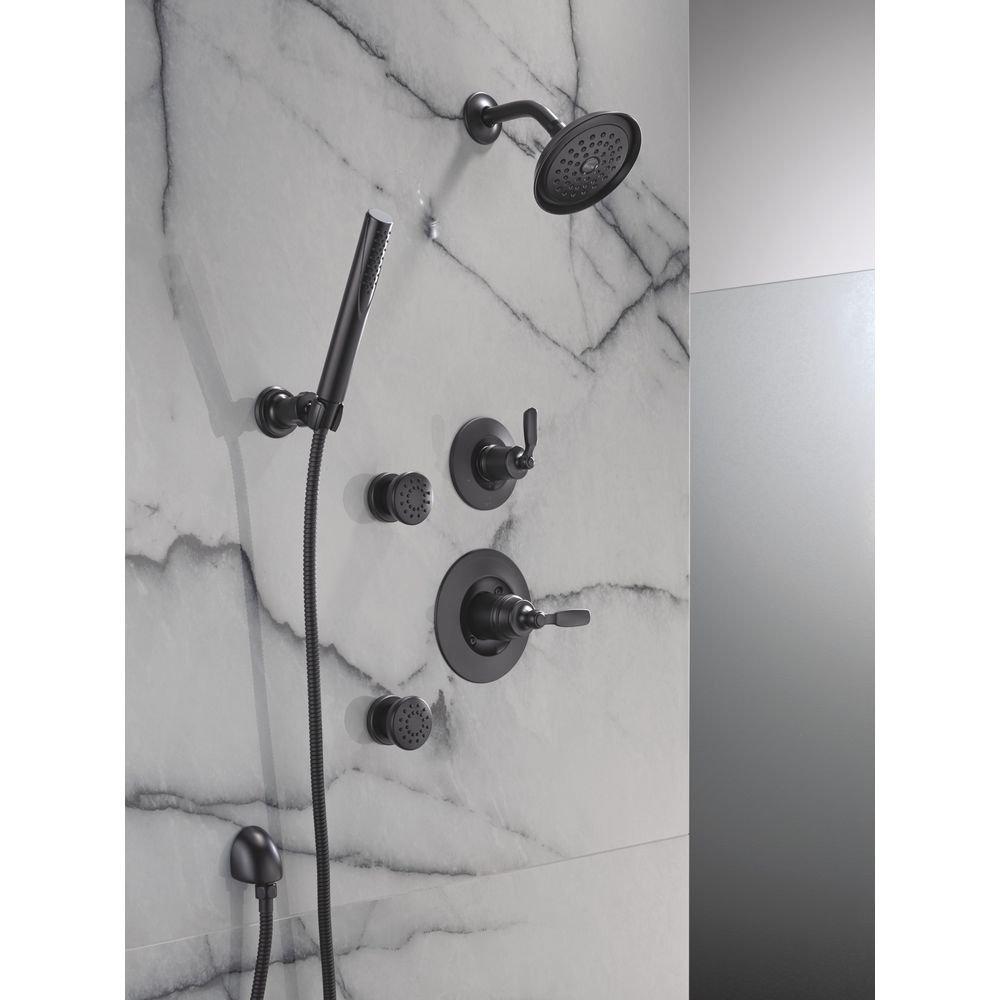 Delta Faucet Matte Black Single Function Body Spray 