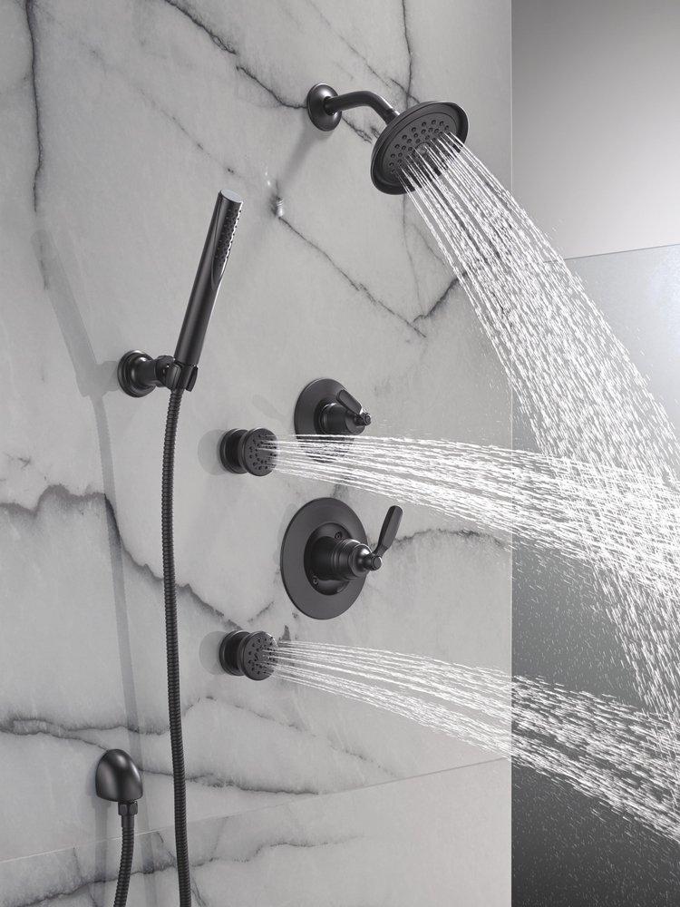 Delta Faucet Matte Black Single Function Body Spray 