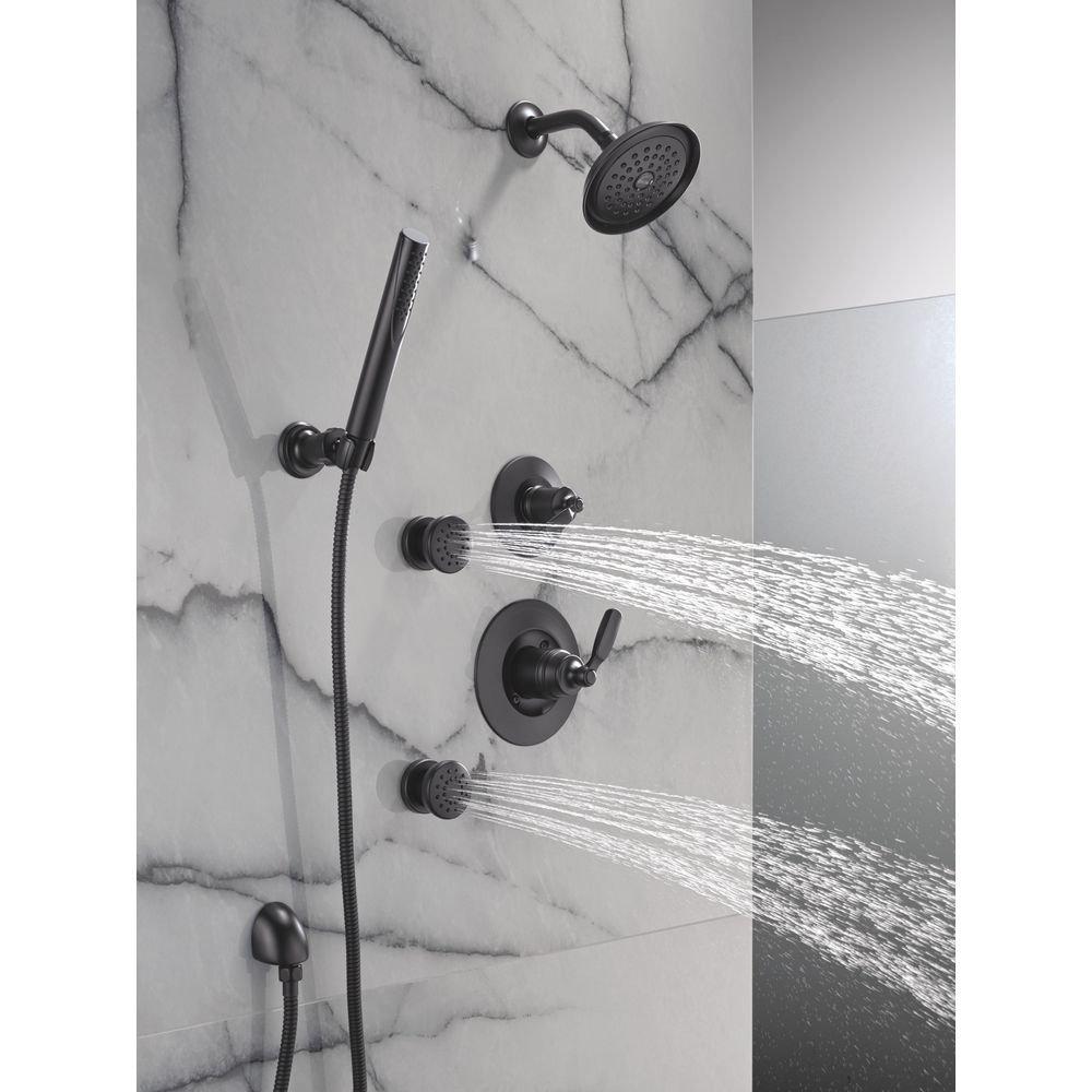 Delta Faucet Matte Black Single Function Body Spray 