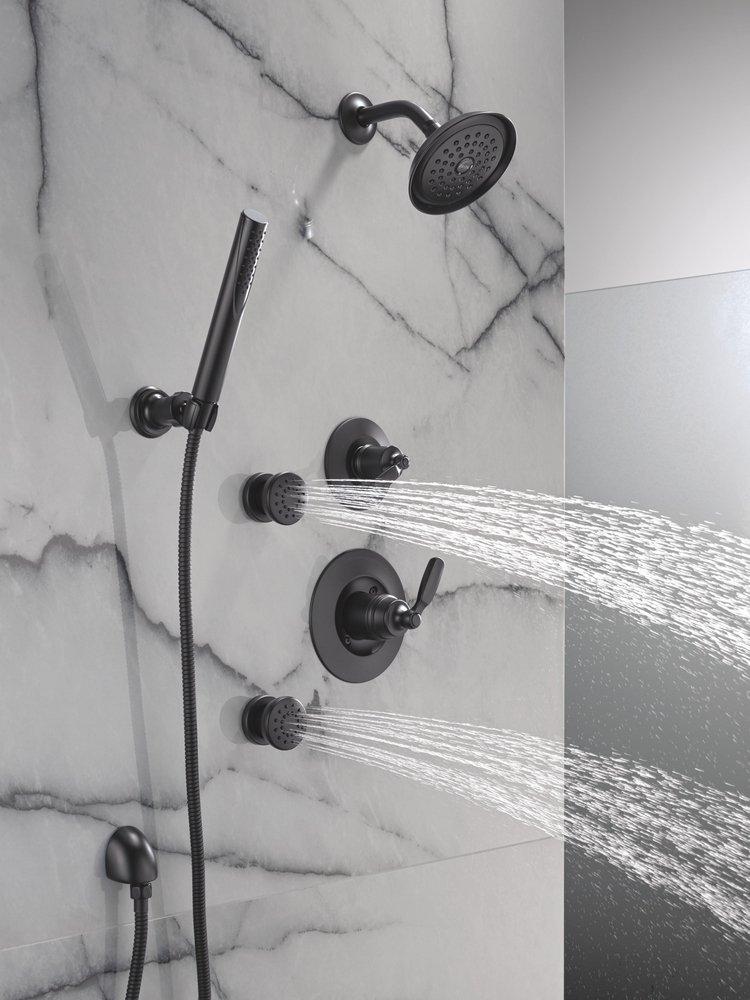 Delta Faucet Matte Black Single Function Body Spray 