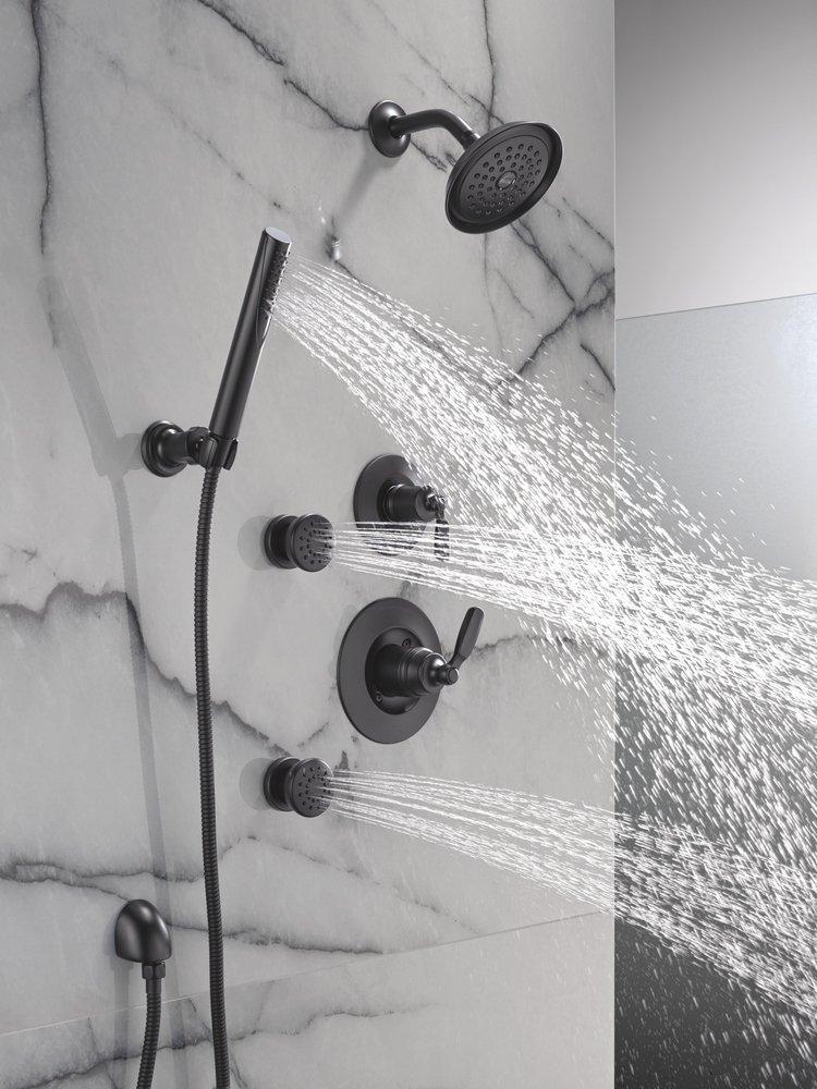 Delta Faucet Matte Black Single Function Body Spray 