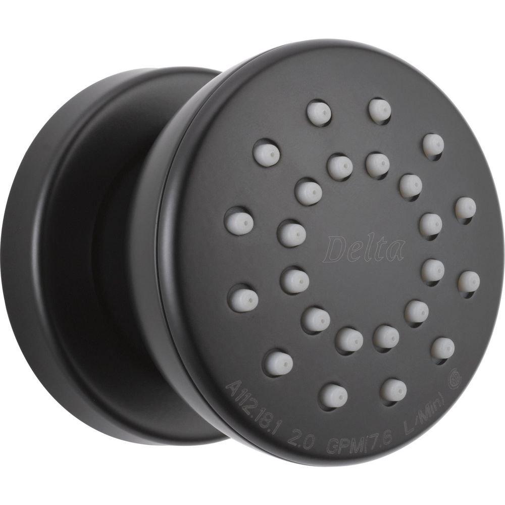 Delta Faucet Matte Black Single Function Body Spray 