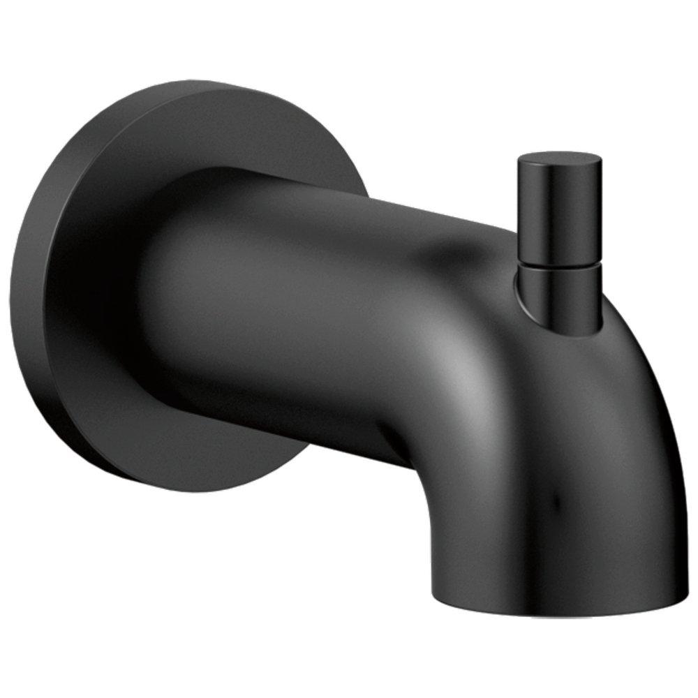 Delta Faucet Matte Black Pull-Up Diverter Tub Spout 