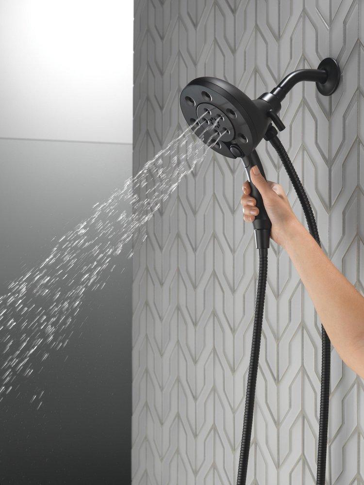 Delta Faucet Matte Black Multi Function Hand Shower 