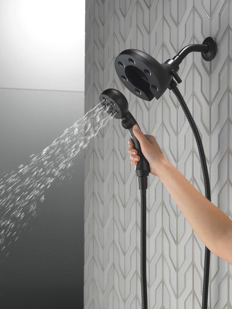 Delta Faucet Matte Black Multi Function Hand Shower 