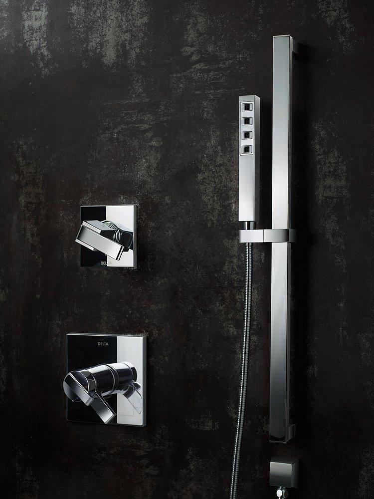 Delta Faucet Matte Black Tub and Shower Diverter Valve with Single Lever Handle 