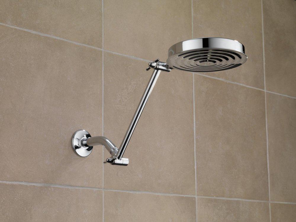 Delta Faucet SpotShield Stainless 1/2 x 5-1/2 in. MIPS Brass Shower Arm 