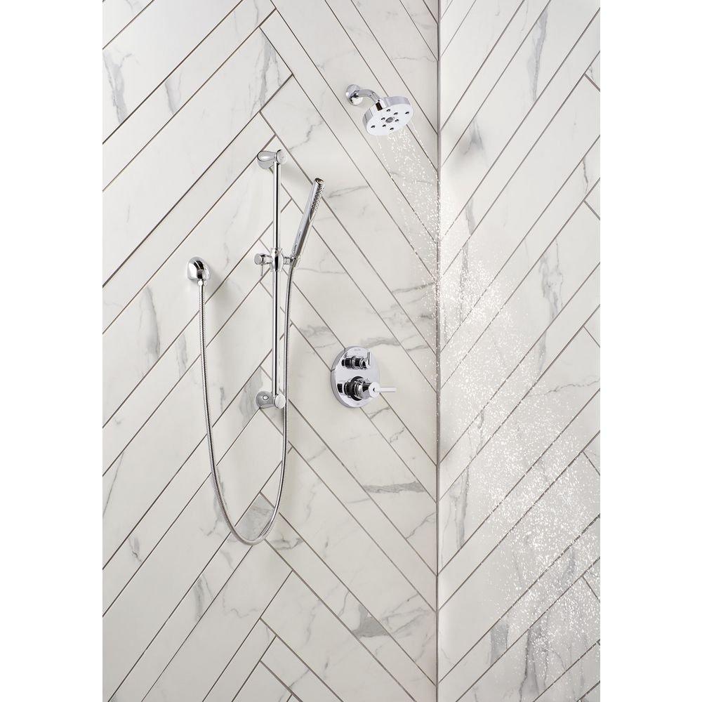 Delta Faucet SpotShield Stainless 1/2 x 5-1/2 in. MIPS Brass Shower Arm 