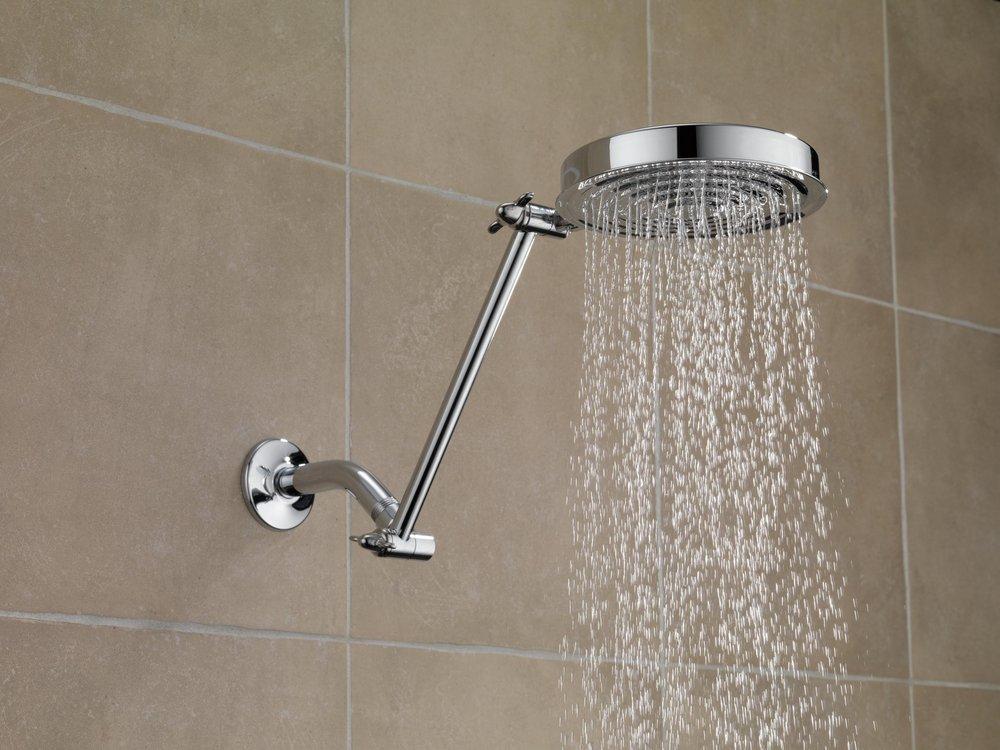 Delta Faucet SpotShield Stainless 1/2 x 5-1/2 in. MIPS Brass Shower Arm 