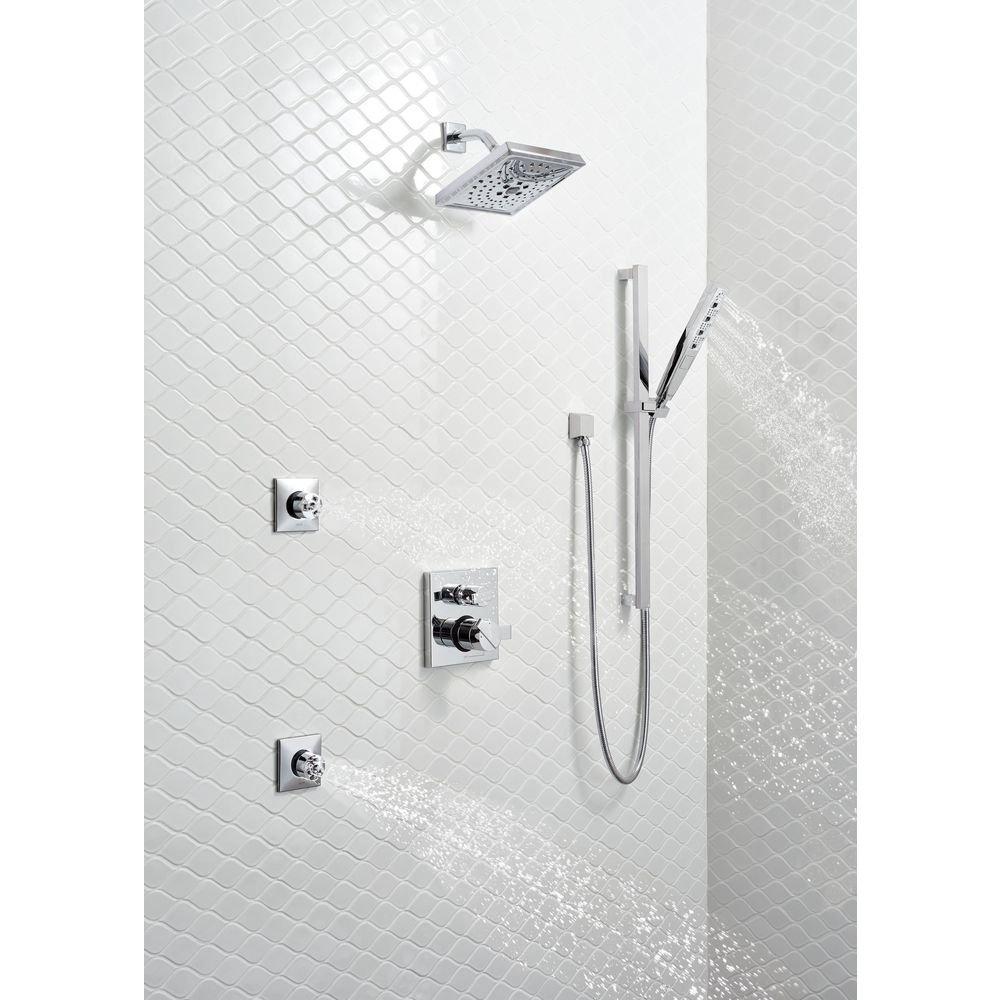 Delta Faucet SpotShield Stainless 1/2 x 5-1/2 in. MIPS Brass Shower Arm 