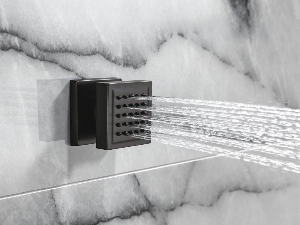 Delta Faucet Matte Black Single Function Body Spray 